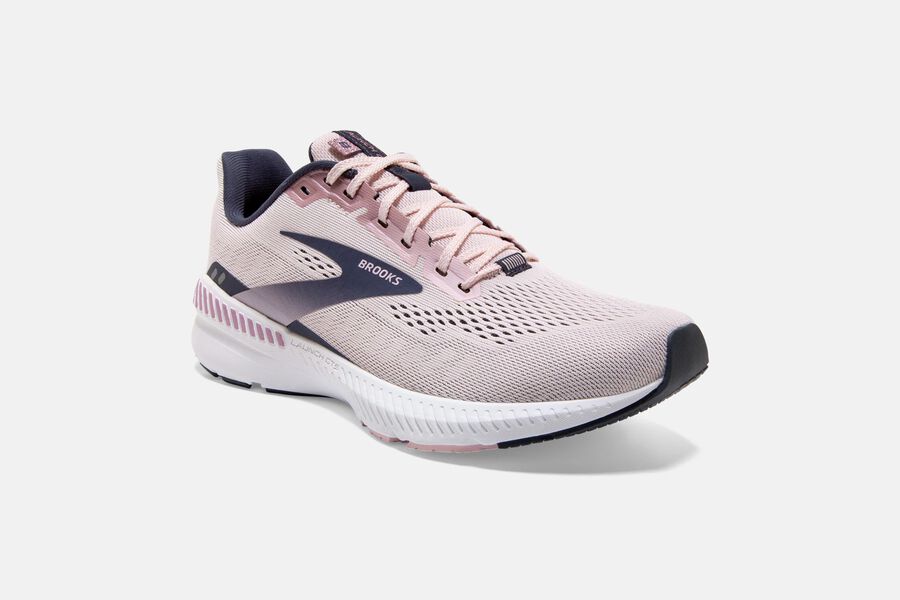 Brooks Running Shoes Womens Pink/Black - Launch GTS 8 Road - 8326-WFQYJ